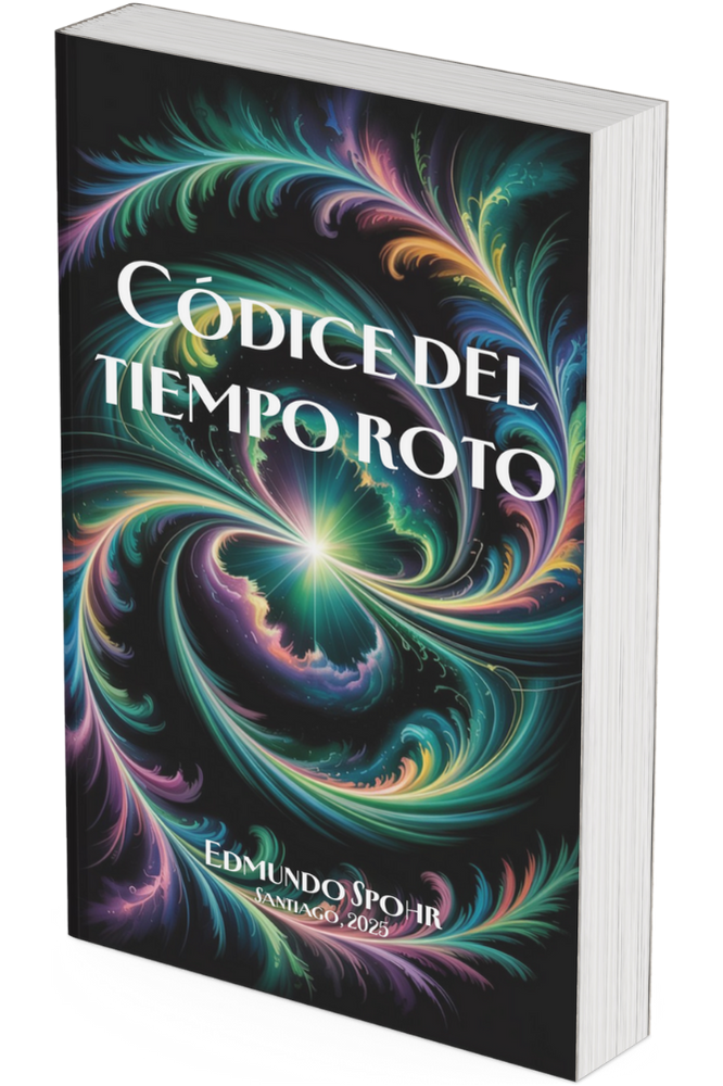 Mockup 3D del e-book Códice del tiempo roto en una tablet